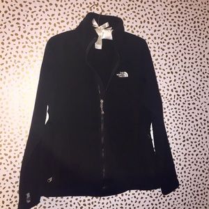 the north face - fleece jacket - black - large